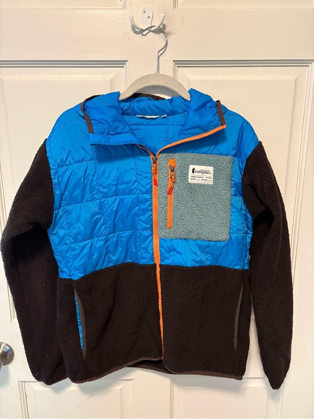 Cotopaxi Trico hybrid blue fleece puffer jacket coat womens sizes s small